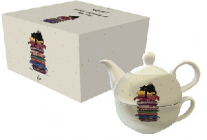 Teiera con tazza gatti sul cuscino
(theg01a01)