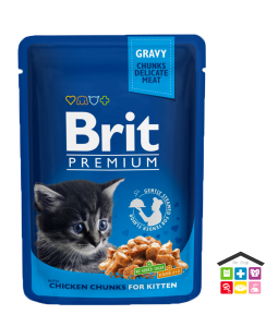 Brit Premium Cat Pouch Bocconcini di Pollo per Gattino