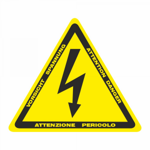 Adesivo Pericolo Corrente elettrica