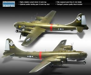 1/72 USAAF B-29 'Old battler' - lunghezza modello 42 cm