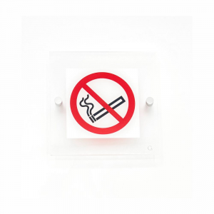 Cartello in plexiglass serie Avantgarde Vietato fumare