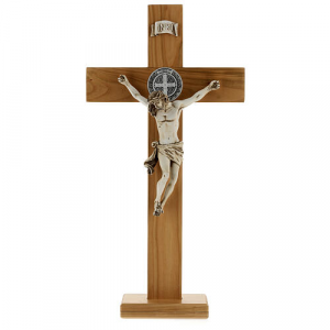 70 cm ,Cherry Wood Crucifix with base, for Altar 