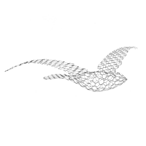 Scultura in rete metallica Birds, Magis