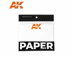 AK INTERACTIVE: busta con 40 fogli di carta siliconata di ricambio per wett palette