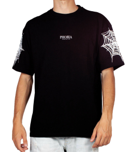 T-Shirt Phobia Archive Ragnatela Black