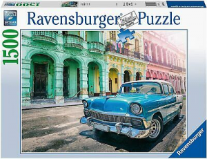 Ravensburger Puzzle 1500 Pz Automobile A Cuba 16710 Per Adulti