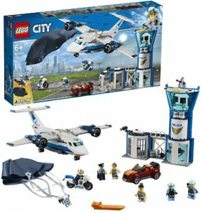 Lego 60210 City Base Della Polizia Aerea Aereo Con Paracadutista E Jetpack