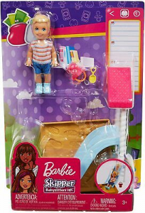 Barbie Babysitter  Skipper Piccola E Parco Giochi Scivolo E Accessori Fxg95