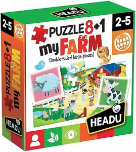 Headu  Farm Puzzle 8+1 La Mia Fattoria Puzzle Pezzi Grandi It20866