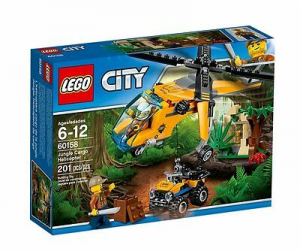 Lego 60158 City Jungle Explorers Elicottero Da Carico Della Giugla Originali