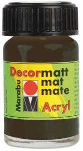 Marabu Decormatt Acryl Acrilico  15Ml 14039 045 Dark Brown