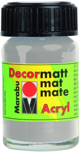 Marabu Decormatt Acryl Acrilico  Metal 15Ml 14020 782 Silver
