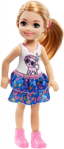 Barbie Chelsea Bambola con Top con Stampa di Gattino alta 15 cm Giocattolo per Bambini di 3 + Anni FRL82