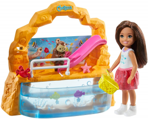 Barbie Chelsea Playset Bambola con Acquario Giocattolo per Bambini 3+ Anni 