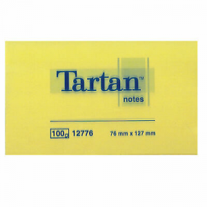 Blocco Tartan (Tm) 12776 Giallo 76X127Mm 100Fg 63Gr Cf 12 Pz