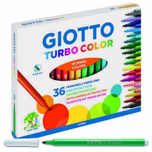 Astuccio 36 Pennarelli Turbocolor Giotto