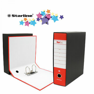 Registratore Starbox F.To Commerciale Dorso 8Cm Rosso Starline