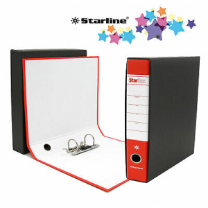 Registratore Starbox F.To Commerciale Dorso 5Cm Rosso Starline