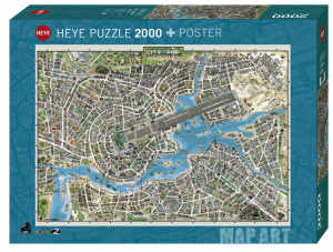 Heye 29844-Map Art City of Pop puzzle 2000 pz