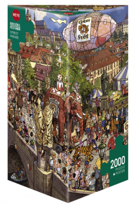 Heye 29926-Triangular puzzle 2000 pz Street Parade 