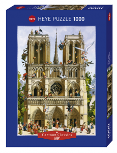 Heye 29905-Cartoon Classics Loup  puzzle 1000 pz Vive Notre Dame