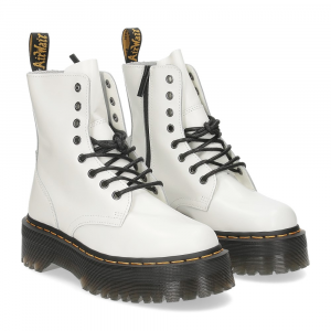 Dr. Martens Anfibio Jadon White polished smooth