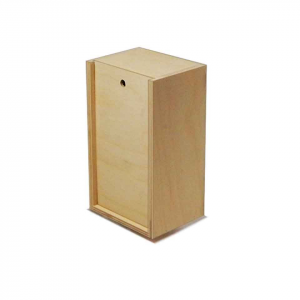 Set 2x Scatola in legno con coperchio scorrevole 16,4x9