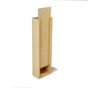 Set 2x Scatola in legno con coperchio scorrevole 31x7,6