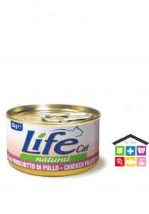 Life gatto Tonnetto con  Filetti di pollo e prosciutto 0,85g