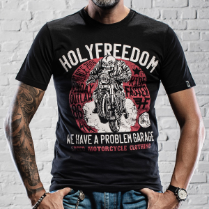 T-shirt Holy Freedom SUNDAY OUTLAW Nero