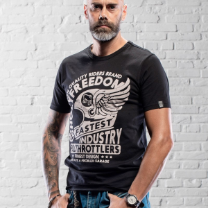 T-shirt Holy Freedom CASCO ALATO Nero