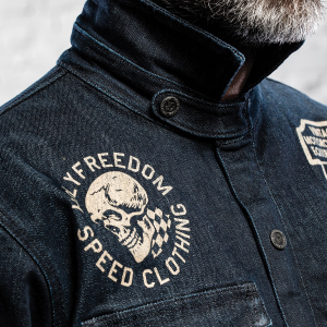Giacca moto Holy Freedom GENOA STAMPATO Jeans