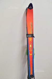 Ski Fischer Blau Und Orange Conpreso Von Racchette Höhe 190 Cm