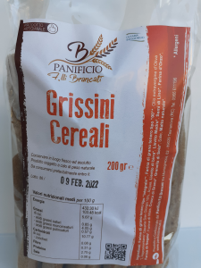 Grissini Cereali 200g. Panificio F.lli Brancati Taurianova (RC)