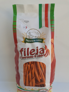  I Fileja al Peperoncino di Calabria 500g. Pasta Artigianale essiccata lentamente a bassa temperatura del Pastificio Gioia Gioia Tauro (RC)