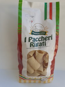  I Paccheri Rigati 500g. Pasta Artigianale essiccata lentamente a bassa temperatura del Pastificio Gioia Gioia Tauro (RC)