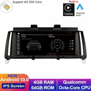 ANDROID 10 navigatore per BMW X3 F25 2010 2011 2012 Sistema originale CIC 8.8 pollici CarPlay Android Auto WI-FI GPS 4G LTE Bluetooth 4GB RAM 64GB ROM