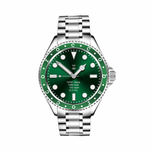 Orologio smartwatch Rocco Barocco in acciaio e ghiera verde ROWSMA383