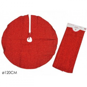 Copri Base Albero 120 Cm Diametro Colore Rosso Natale Per Albero Di Natale Casa Natalizia In Tessuto