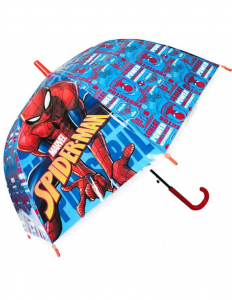 Ombrello Trasparente Bambino 45Cm Spiderman  Uomo ragno