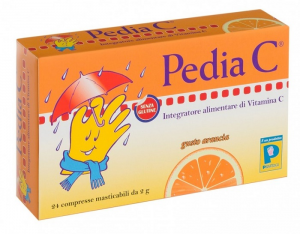 Pedia C arancia 24 compresse masticabili