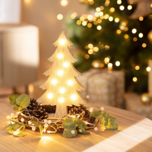 Albero di Natale LED in legno