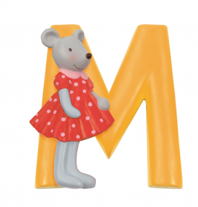 Moulin Roty lettera M in resina adesiva per bambina