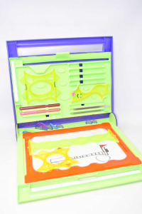 Game Vintage Mb Creation Spirograph Study Hasbro (missing Pennarelli And 1 Piece