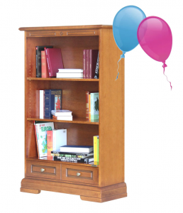 LOW PRICE! - Open shelving bookcase with drawer-2