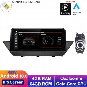 ANDROID 10 navigatore per  BMW X1 E84 2009-2015 senza schermo originale, 10.25 pollici CarPlay Android Auto WI-FI GPS 4G LTE Bluetooth 4GB RAM 64GB ROM