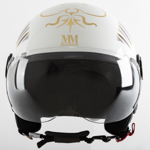 Casco jet MM Independent Calcio Storico Bianco