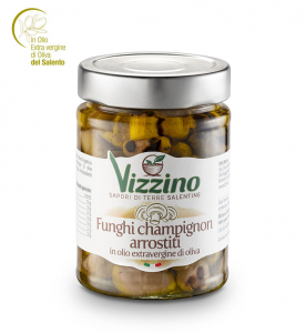 Funghi champignon arrostiti in olio extra vergine d'oliva - Vizzino