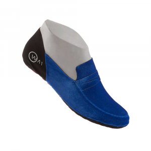 House slippers slip-on shoes barefoot mocassins velvet Couturier electric blue WAI