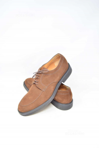 Shoes Lace Up Man Barrett N° 11 (45) Suede Brown